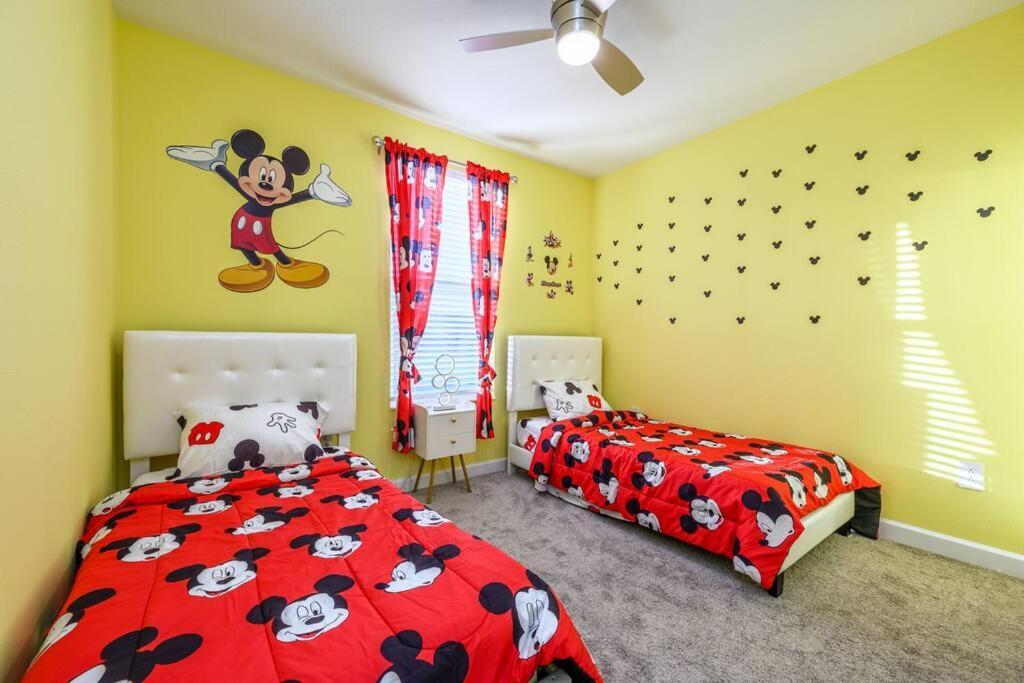 Close To Disney & Other Theme Parks,Private Heated Poolspa, Bbq & Game Rm คิสซิมมี ภายนอก รูปภาพ